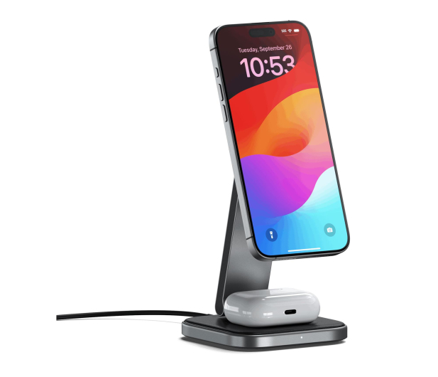 Satechi 2-in-1 Foldable Charging Stand Qi2 - 1358255 - zdjęcie 5